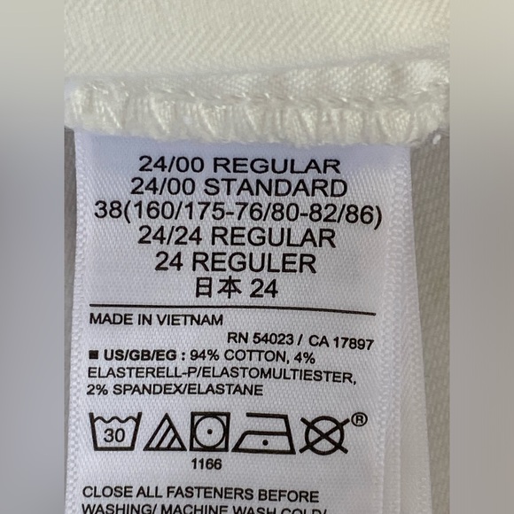 🆕Gap True Skinny Mid Rise White Jeans NWT Women’s Size 24 - Picture 11 of 15